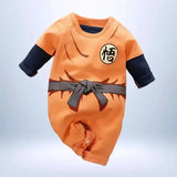Body bébé Goku orange inspiré de Dragon Ball Z, uniforme style Saiyan